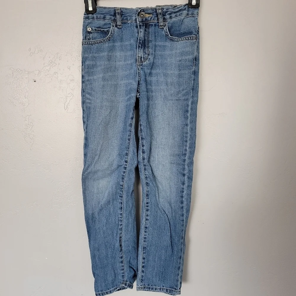 The Children's Place Medium Wash Denim Boys 8 Skinny Jeans Adjustable Waist